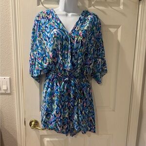 Cupshe Blue Multicolor Romper